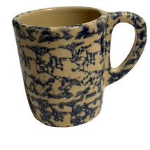 Vintage Roseville RRP Stoneware Pottery Coffee Mug Spongeware - $12.74
