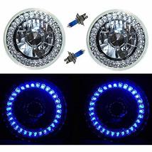 OCTANE LIGHTING 5-3/4 Halogen Blue Led Ring Halo Angel Eyes Headlight Headlamp L - £39.30 GBP