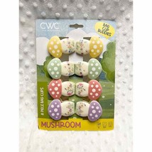 Mushroon &amp; Floral Design (8) Spring Magnetic Bag Clips by CWC Cook w/Col... - £10.25 GBP