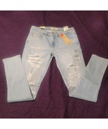LEVIS 711 Jeans 12L 31x32 Blue Skinny Womens Stretch Denim Distressed NWT - $27.14 CAD