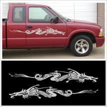 Decal kit DRAGON for tuner import sport compact car or mini truck LARGE SILVER - £19.92 GBP