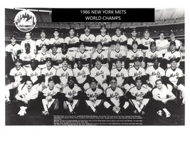 1986 NEW YORK METS 8X10 TEAM PHOTO BASEBALL PICTURE NY WORLD CHAMPS MLB - £3.91 GBP