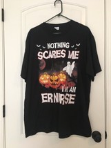  I&#39;m A Er Nurse Nothing Scares Me Adult Short Sleeve T-Shirt Hslloween Size 2XL - £29.26 GBP