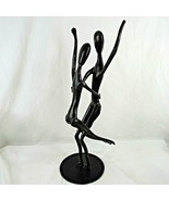 Austin Metal Sculpture Dancers Man Woman 23&quot; Statuette Figurine 2004 Rare - $55.43