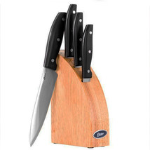 Oster Granger 5 Piece Stainless Steel Cutlery Knife Set with Half Moon N... - £45.51 GBP