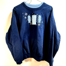 Decorated Originals Sweatshirt Size 3X Snowflakes Winter Vintage Grandma... - $22.26