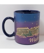 Washington D.C. Souvenir 10 oz. Coffee Mug Cup Blue Purple Gold - $15.27