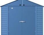 Arrow Sheds 8&#39; x 8&#39; Outdoor Steel Storage Shed, Blue - $1,371.99