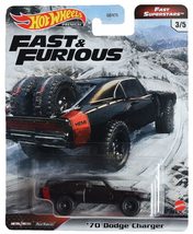 Hot Wheels &#39;70 Dodge Charger, [Black] Fast Superstars 3/5 - $11.48