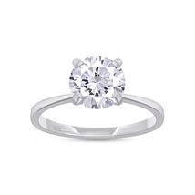 5 CT Simulé Gemme Solitaire Bague 14k Plaqué or Blanc Saint Valentin Cadeau - $50.51