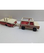 Vintage Fisher Price Truck &amp; Pop Up Camper 1979 - label damage one side ... - £16.29 GBP