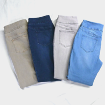Lot 4 Perfect Stretch Pull On Skinny Chicos 0 / 4 Dark Light Gray Womens Jeans - £47.95 GBP