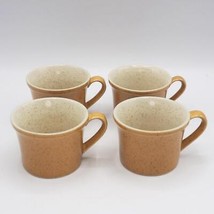 Premiere Durastone Orange P9200 Tea Coffee Cup Mid Century Set of 4 - £69.65 GBP