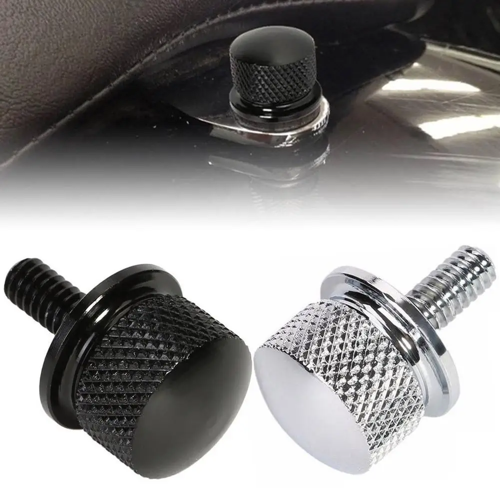Stainless Steel Motorcycle Seat Bolt Tab Screw Mount Knob Cover for Sportster - £6.65 GBP