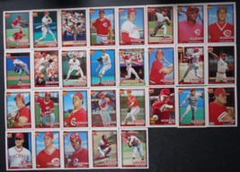 1991 Topps Cincinnati Reds Team Set of 29 Baseball Cards Missing 577 Bill Doran - £3.53 GBP