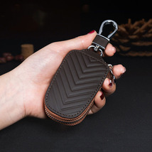 Genuine Leather V-Pattern Car Key Holder - £8.22 GBP