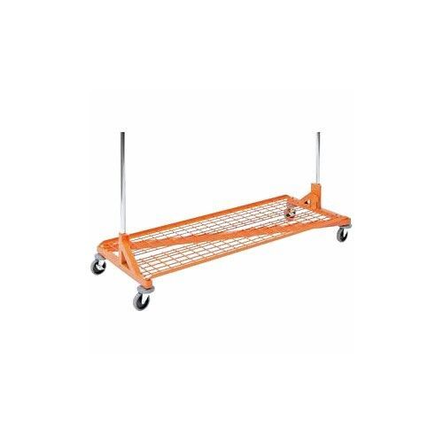 Only Hangers Bottom Shelf for Rolling  Z Rack, Orange Color - $92.78