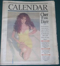 CHER CALENDAR NEWSPAPER SUPPLEMENT VINTAGE 1991 - $34.99
