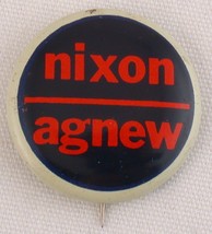 1972 Campaign Button Richard Nixon Spiro Agnew President Republican Party - £3.94 GBP