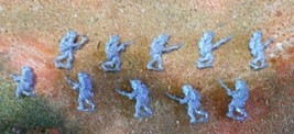 Lot: 9 Napoleonic Infantry Advance #B; 15mm Military Miniatures, Vintage Wargame - £5.46 GBP