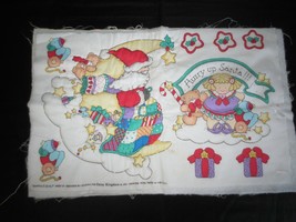 Started Daisy Kingdom Santa&#39;s Quilt Cotton Panel - 19&quot; X 12&quot; - £3.19 GBP