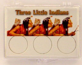 Three Little Indians Braves, 2X3 Snap Lock Coin Holders, 3 pack - £7.06 GBP