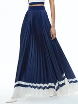 Alice + Olivia katz maxi skirt in Indigo/Off White - size 6 - £185.74 GBP