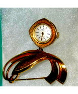 Frey 17 Jewel Gold watch brooch incarbolic Swiss brooch! EXTREMELY Rare! - €257,03 EUR
