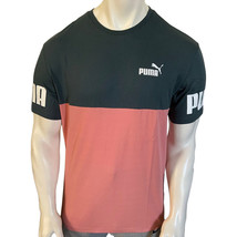 Nwt Puma Msrp $42.99 Power Men Dark Slate Rosette Crew Neck Short Sleeve T-SHIRT - £14.70 GBP
