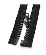 2Pcs 16 Inch Resin Zippers Black 5# Separating Jacket Zipper 40Cm Plasti... - £12.50 GBP
