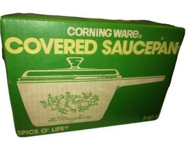 Corning  \Ware P-82-8 1 1/2  PT. Saucepan With Lid Spice 0&quot; Life - £61.04 GBP