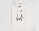 Psycho Bunny Men&#39;s Beaumont Ecru Logo Drawstring Hoodie B8H700A2FT  XL - $114.95