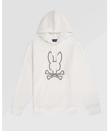 Psycho Bunny Men&#39;s Beaumont Ecru Logo Drawstring Hoodie B8H700A2FT  XL - $123.02 CAD