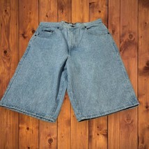 NWT Vintage BHPC Blue Jean Shorts 34 Beverly Hills Polo Club Baggy Y2K USA - £23.67 GBP