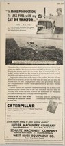 1956 Print Ad Caterpillar CAT D4 Diesel Crawler Tractors Production,Less Fuel - £13.43 GBP