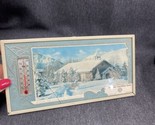 VINTAGE 1962 ADVERTISING THERMOMETER Glass  Calendar 4”x7” Perryville MO... - $34.65