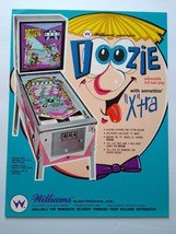 Doozie Pinball FLYER Original 1968 Mod Groovy Hip Cool UNUSED Vintage Retro Art  - $48.45