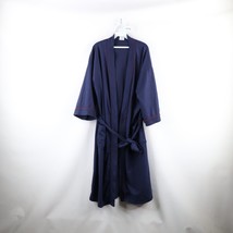 Vtg 70s Streetwear Mens OSFA Distressed Belted Fleece Bath Robe Loungwea... - £43.48 GBP