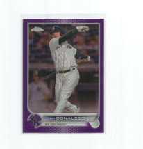 Josh Donaldson (Yankees) 2022 Topps Chrome Update Purple Refractor Card #USC159 - £3.86 GBP