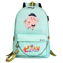  anime seven deadly sins usb boys girls kids school book bags women backpack canvas men thumb200