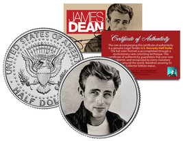 JAMES DEAN * Rebel Without A Cause - Leaning on Wall * JFK Half Dollar U.S. Coin - £6.76 GBP