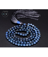 hand knotted 108 mala beads, 6mm dumortierite, individually made in USA - £40.79 GBP