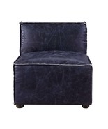Birdie Modular - Armless Chair, Vintage Blue Top Grain Leather - $21,018.94 MXN