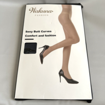 Wakuna Black Tights Pantyhose Women Size M Butt Lifter Control Top New 3... - £14.40 GBP