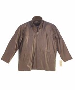 224 Brown, Desert Well Leather, Vintage, Men Zip Up Lambskin Leather Coa... - $342.72 CAD