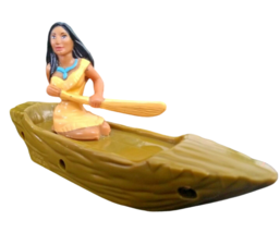 McDonald&#39;s Germany Pocahontas Rolling Canoe Happy Meal Toy 4.75&quot; Disney 1995 VTG - £10.21 GBP