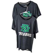 New Trier High School Trevians Tee Shirt Mens Size Large Gray Green NT Lot of 2 - £23.26 GBP