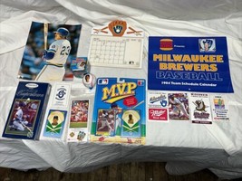 Vintage Milwaukee Brewers Memorabilia Collectible 13 pc LOT Robin Yount  Molitor - £39.27 GBP