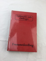 1963 Gyldendals Fremmedordbog red Danish foreign word book hardcover - £23.21 GBP