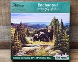 Heritage &quot;Enchanted&quot; Jigsaw Puzzle - 550 Piece - Bear And Cubs - SHIPS FREE - $18.79